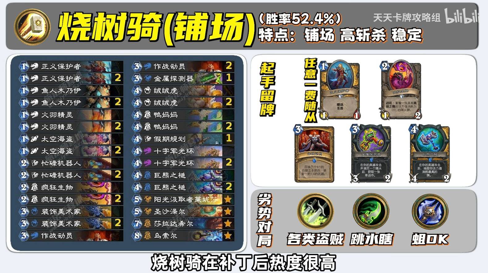 《炉石传说》四月更新后强势上分卡组推荐