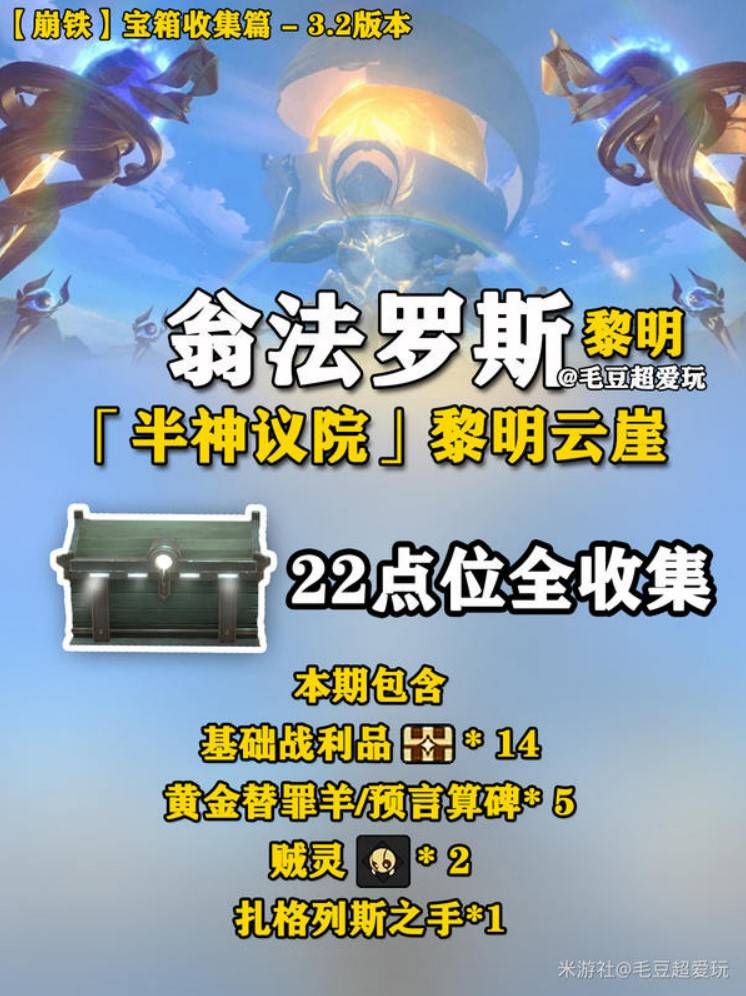 《崩坏：星穹铁道》黎明云崖宝箱详细位置指南