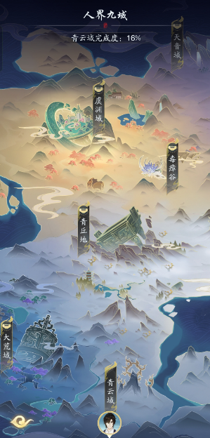 云游进度界面