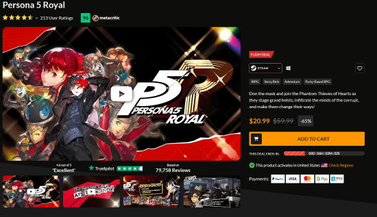 《P5R》骨折价！零售商限时促销打破历史记录