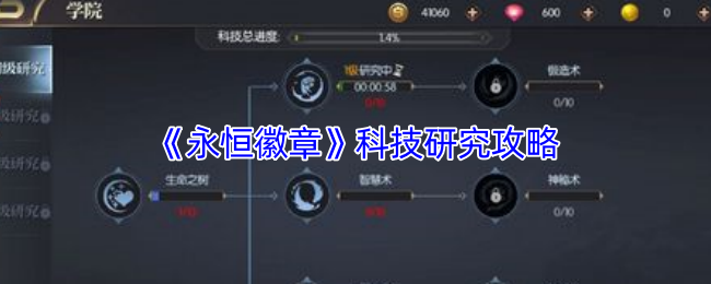 《永恒徽章》科技研究秘籍分享