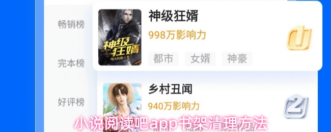 《小说阅读吧》小说阅读吧pp书架整理技巧分享