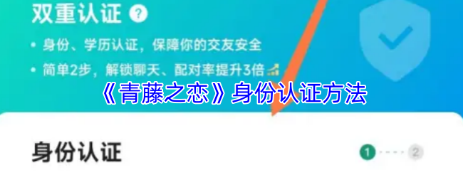 《青藤之恋》身份验证技巧与指南