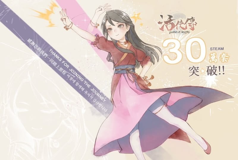 《活侠传》新支线正在积极开发中！庆祝团队销量突破30万大关
